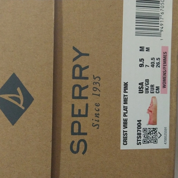 Sperry Metallic Pink Crest Vibe Platform Sneaker - Women 9.5 - Picture 7 of 12